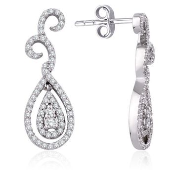 İf Pırlanta 0.65 ct Pırlanta Küpe
