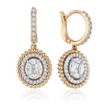 İf Pırlanta 0.65 ct Pırlanta Küpe