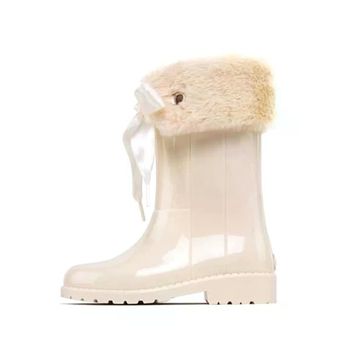 İgor Ecru Kız Çocuk Campera Charol Soft Yağmur Botu