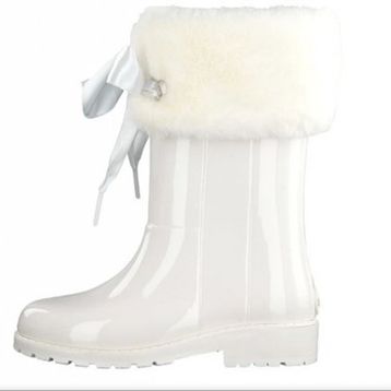 İgor Ecru Kız Çocuk Campera Charol Soft Yağmur Botu