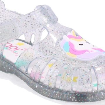İgor S10341 Tobby Unicornio Beyaz Şeffaf Ortopedik Günlük Kız Çocuk Sandalet