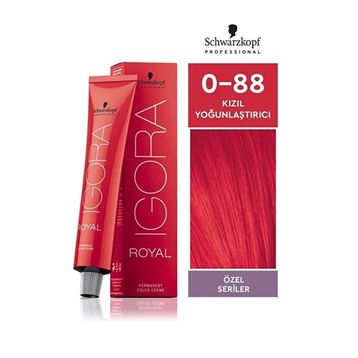 Igora Royal 0-88 Kızıl Yoğunlaştırıcı 6 Adet Saç Boyası