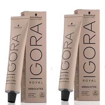 Igora Royal Absolutes 7-50 Kumral Doğal Altın x2 Saç Boyası