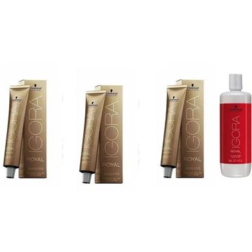 Igora Royal Absolutes 8-60 Açık Kumral Çikolata Doğal x3 Saç Boyası + 1 L Oksidan
