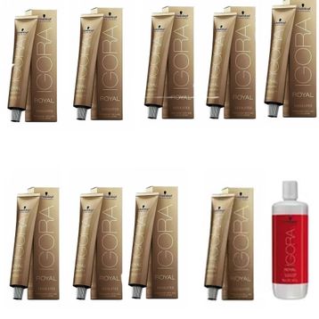 Igora Royal Absolutes 8-60 Açık Kumral Çikolata Doğal x9 Saç Boyası + 1 lt Oksidan