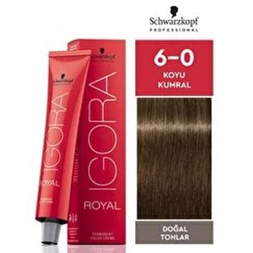 Igora Royal Vibrance 6-0 Koyu Kumral x10 Saç Boyası + 1 L Oksidan