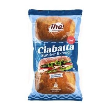 İhe 240 gr Ciabatta Sandviç Ekmeği