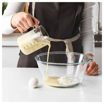IKEA 0.5 lt Isıya Dayanıklı Cam Ölçü Kabı Ölçek