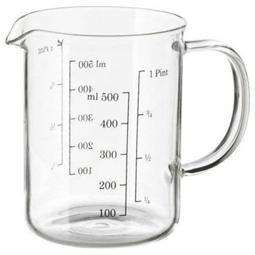 IKEA 0.5 lt Isıya Dayanıklı Cam Ölçü Kabı Ölçek