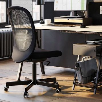 IKEA 10489028 Flıntan Siyah Çalışma Sandalyesi