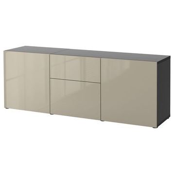 IKEA 29325169 Besta Venge Parlak Cila Bej