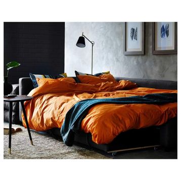 IKEA 39216754 Friheten Skiftebo Koyu Gri Bazalı Yataklı Köşe Kanepe
