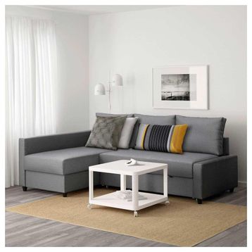 IKEA 39216754 Friheten Skiftebo Koyu Gri Bazalı Yataklı Köşe Kanepe