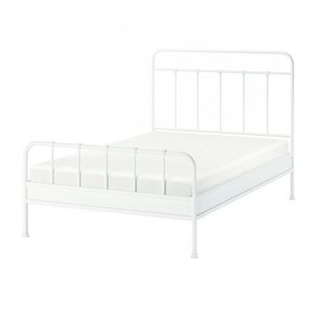 IKEA 39563348 Çift Kişilik Beyaz Karyola