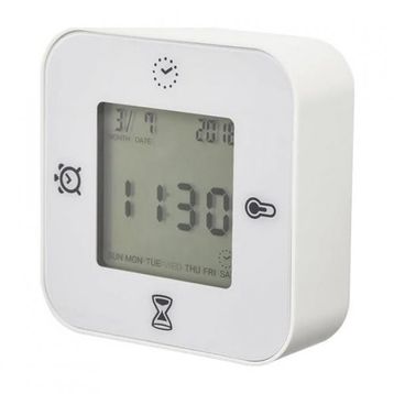 IKEA 802.770.04 Klockıs Beyaz Fonksiyonel Saat