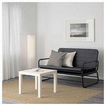 IKEA 90354327 2'li Gri Siyah Kanepe