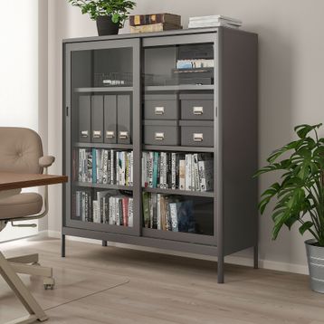 IKEA 90496384 Koyu Gri Ofis Dolabı
