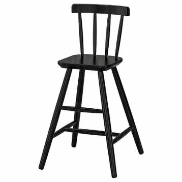 IKEA Agam Siyah Çocuk Sandalyesi