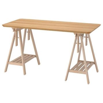 IKEA Anfallare/Mittback Huş 140x65 cm Çalışma Masası