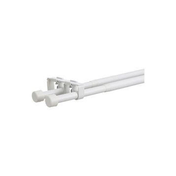 IKEA Bekrafta Beyaz 120 210 cm 19 mm Perde Çubuğu Seti