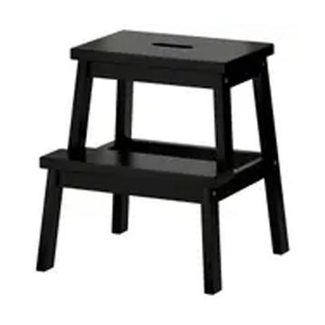 IKEA Bekvam Siyah 43x50 cm Basamaklı Tabure