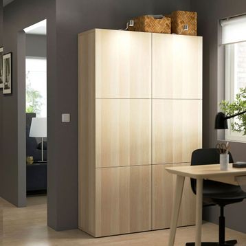 IKEA Besta 99071507 Meşe Görünümlü Dolap
