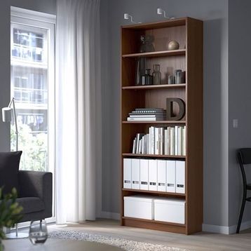 IKEA BILLY Kitaplık Kahverengi Dişbudak Kaplama 40x28x106 cm