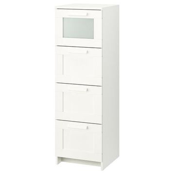 IKEA Brımnes Beyaz 39x124 cm 4 Çekmeceli Şifonyer