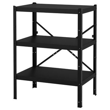 IKEA Bror Siyah 85x55x110 cm Raf Ünitesi