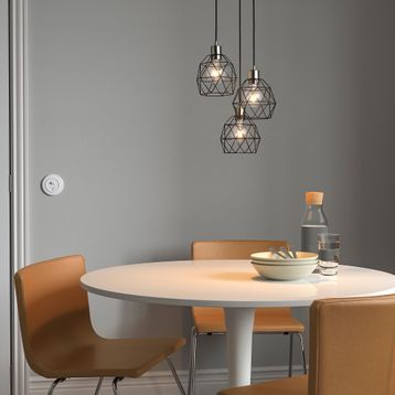 IKEA Brunsta Siyah 30 cm Sarkıt Lamba Abajur Başlığı