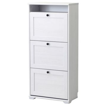 IKEA Brusali Beyaz 61x130 cm Ayakkabı Dolabı