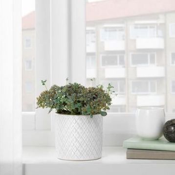 IKEA Chıafrön Beyaz 9 cm Saksı