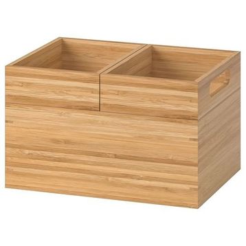 IKEA Dragan Bambu 23x17x14 cm Kutu Seti