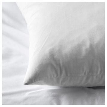 IKEA DVALA Pamuklu 2 Adet Yastık Minder Kılıfı 50x60 cm Beyaz