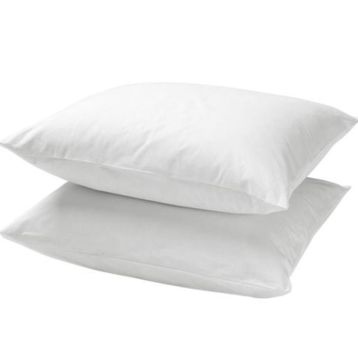 IKEA DVALA Pamuklu 2 Adet Yastık Minder Kılıfı 50x60 cm Beyaz