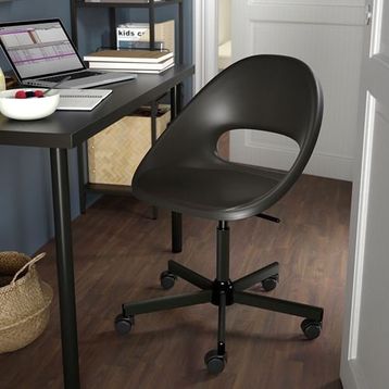IKEA Eldberget Malskar Siyah Çalışma Sandalyesi