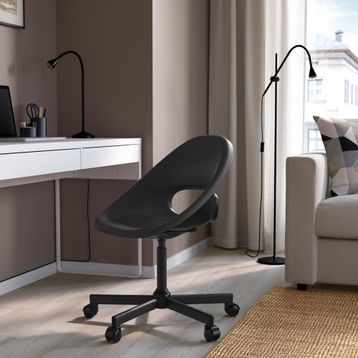 IKEA Eldberget Malskar Siyah Çalışma Sandalyesi