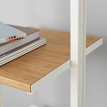 IKEA Elvarlı 59315159 Beyaz Bambu Dolap