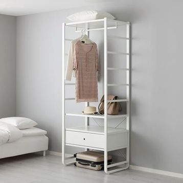 IKEA Elvarlı Beyaz 36x216 cm Yan Ünite
