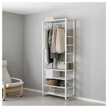 IKEA Elvarlı Beyaz 36x216 cm Yan Ünite