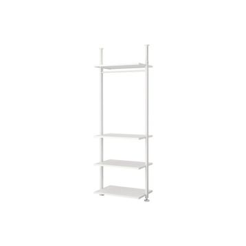 IKEA Elvarli Beyaz 92x51x222-350 cm Açık Dolap