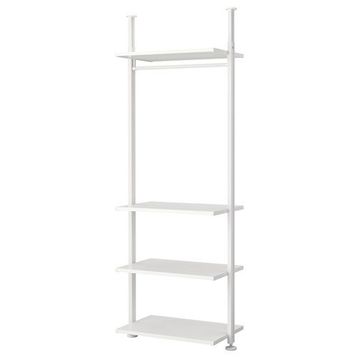 IKEA Elvarli Beyaz 92x51x222-350 cm Açık Dolap