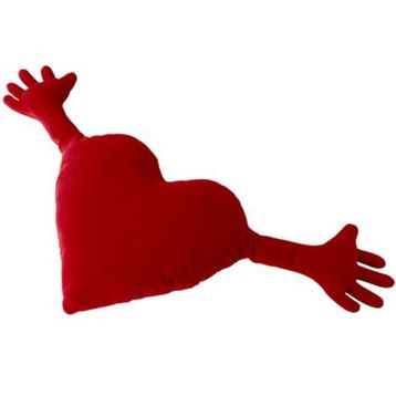 IKEA Famnig Hjarta Kırmızı 40x101 cm Minder