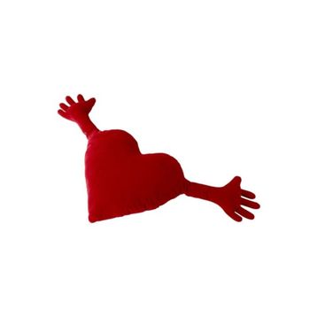 IKEA Famnig Hjarta Kırmızı 40x101 cm Minder
