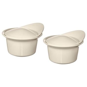 IKEA Fargklar Cilalı Bej 15x13 cm Fırın-Servis Kabı