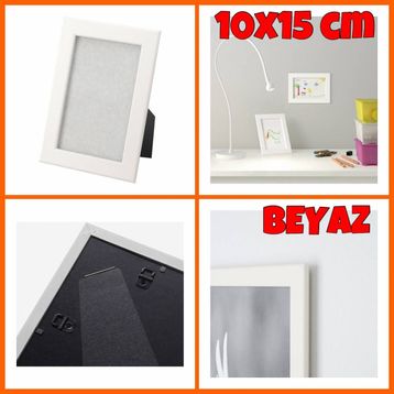 IKEA FISKBO Çerçeve Beyaz 10x15 cm