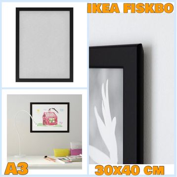 IKEA FISKBO Çerçeve Siyah 30x40 cm