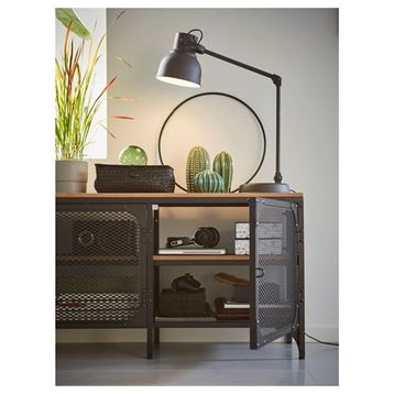 IKEA Fjallbo 250x36x95 cm Siyah Tv Sehpası