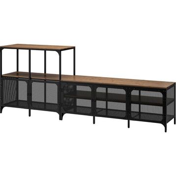 IKEA Fjallbo 250x36x95 cm Siyah Tv Sehpası