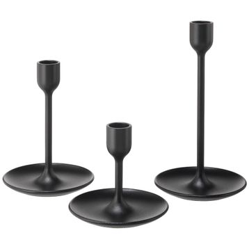 IKEA Fulltalig Siyah Şamdan